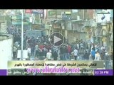 اشتباكات الشرطة مع اعضاء المحظورة فى شارع الهرم