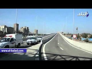 صدى البلد | تشغيل تجريبي لكوبري الاخصاص بمدينة المنيا