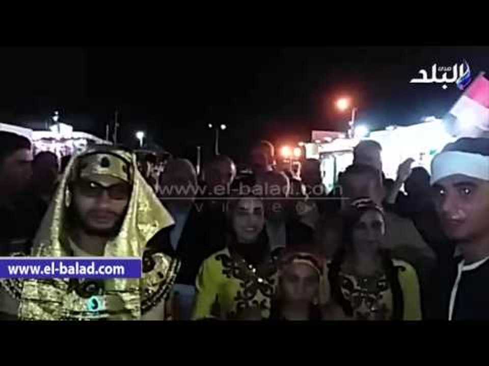 صدى البلد |منتخب بنها للفنون الشعبية يقدم عروضا فنية بشوارع شرم الشيخ