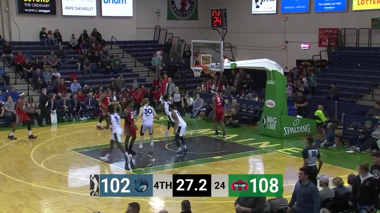Brandon Goodwin Posts 17 points & 10 rebounds vs. Maine Red Claws