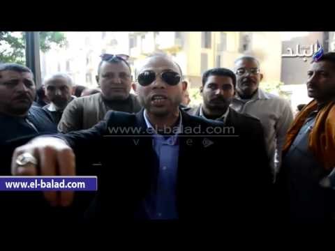 صدى البلد | تجار السلع التموينية يتظاهرون أمام الوزارة لتحسين أوضاعهم