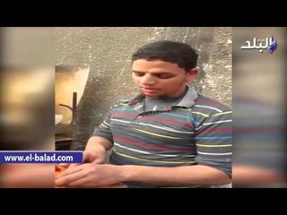 صدى البلد |   حاصل على ماجستير: «بشتغل على عربية كبدة علشان أصرف على ابني.. والناس بتسخر مني»