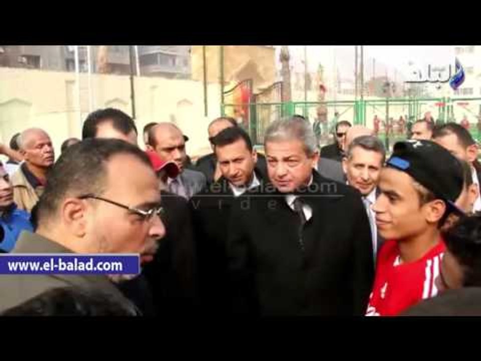 صدى البلد |  وزير الشباب والرياضة يفتتح مركز شب...