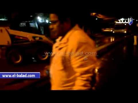 صدى البلد | هبوط أرضي بكوبري هيلانة بطريق القاهرة – الإسكندرية الزراعي