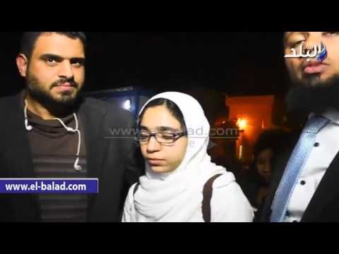 صدى البلد |لحظه خروج اسراء الطويل من قسم بولاق الدكرور