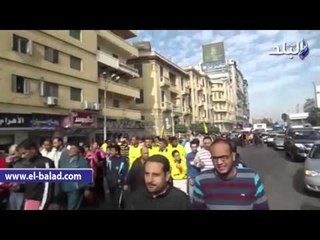 صدى البلد |  محافظ الدقهلية يقود ماراثون للمشى تحت شعار "فى حب مصر"