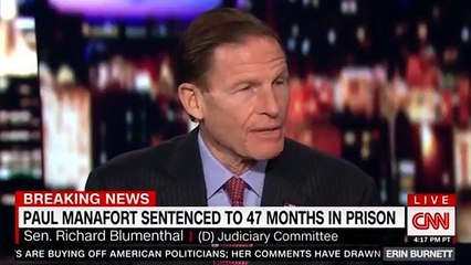 Download Video: Richard Blumenthal Calls Paul Manafort's Sentence A 'Miscarriage Of Justice'