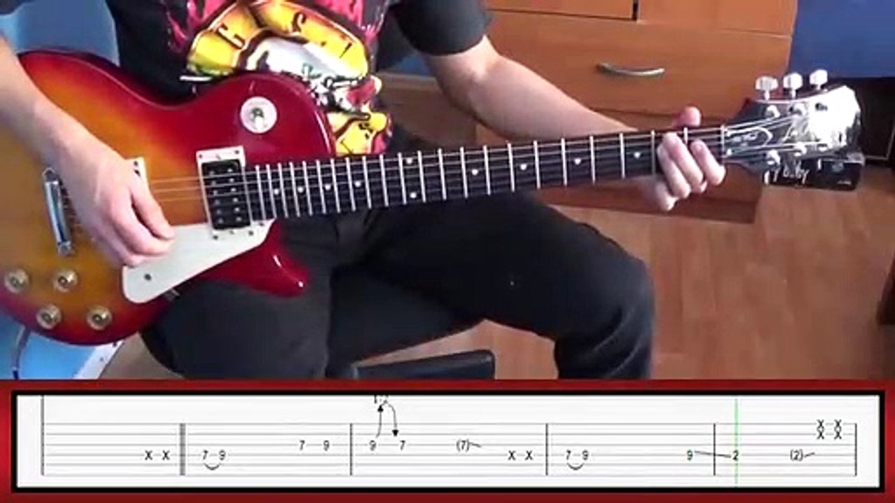 Guns N' Roses Welcome to the jungle IZZY STRADLIN ONLY with tabs Rhythm guitar