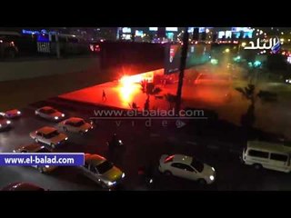 صدى البلد | الإخوان يشعلون الشماريخ بميدان "عبد المنعم رياض"