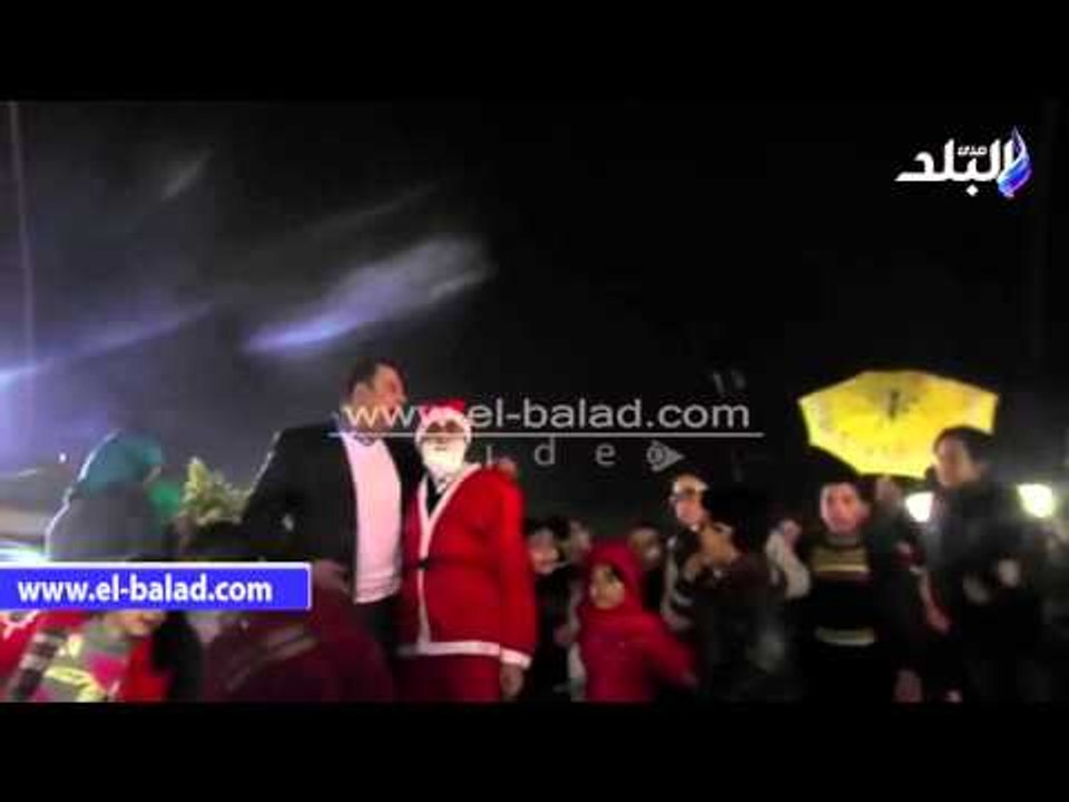صدى البلد | رغم الامطار.. ستاد المنصورة يحتفل ب...