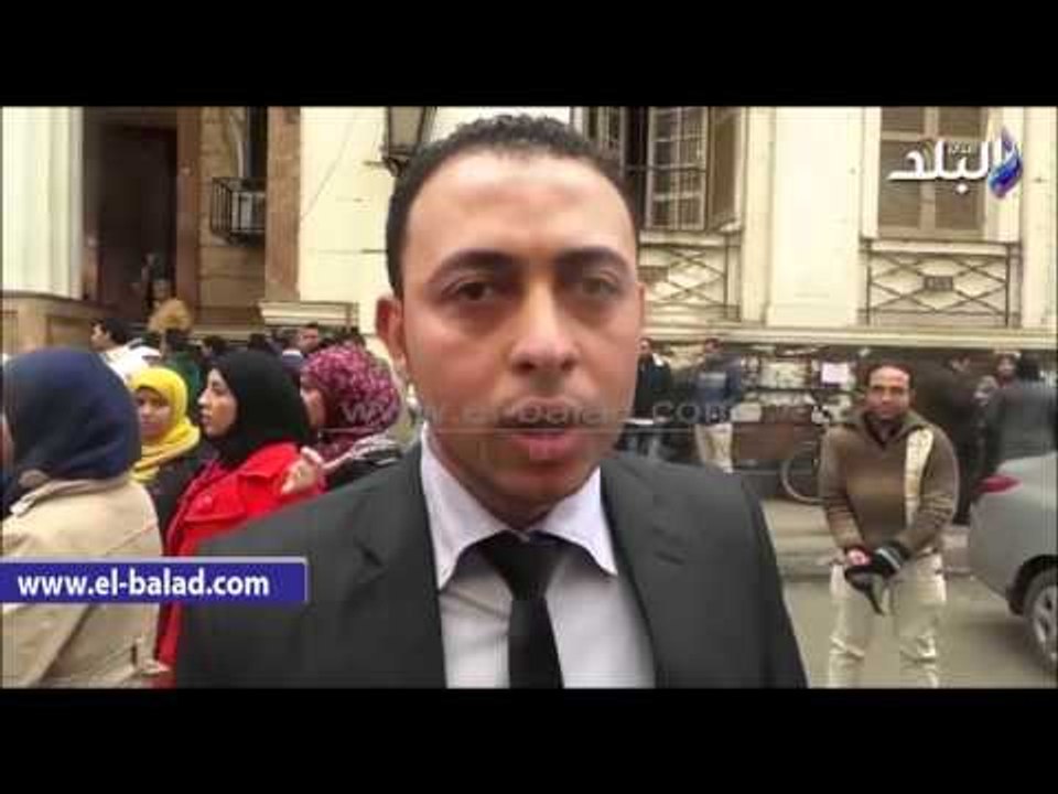 صدى البلد | وقفة لطلاب معاهد التمريض أمام محكمة عابدين