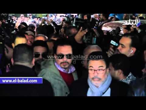 صدى البلد | الفنان محمد رياض يشارك فى تشييع جنازة ممدوح عبد العليم