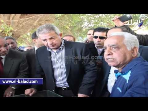 صدى البلد |عبد العزيز يفتتح ملعبين ونادى طلائع ومخيما كشفيا بمركز شباب عين الصيرة