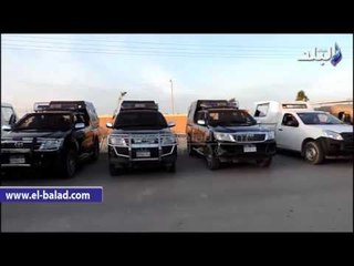 صدى البلد |  سيارات حديثة تومن احتفالات الاقباط بعيد الميلاد المجيد بمطروح