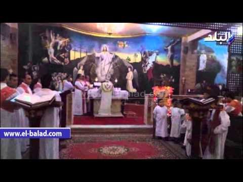 صدى البلد | الأقباط يحتفلون بقداس عيد الميلاد بكنيسة النبى موسى و مارى مرقس بجنوب سيناء