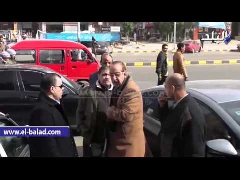 صدى البلد | وصول أحمد راتب ورشوان توفيق و بكرى لأداء صلاة الجنازة على حمدى أحمد