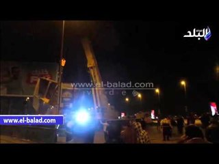 صدى البلد |لحظه انتشال المقطوره