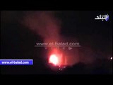 صدى البلد | حريق بشركة «كهرباء أبوقير» بالإسكندرية