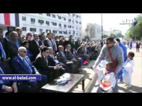 صدى البلد | إنطلاق احتفالات العيد القومى لأسوان بطابور عرض و فقرات فنية