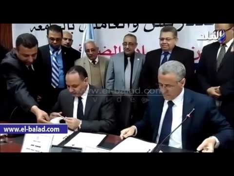 صدى البلد | صقر و ماهر يوقعان بروتكول تعاون لانشاء أول مركز أقليمي للبحث العلمي بالسويس