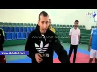 صدى البلد | دوره تدربيه عن فنون القتال "كيك بوكسنج" بالوادي الجديد