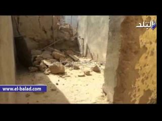 صدى البلد | العناية الإلهية تنقذ أسرة أسوانية بعد إنهيار منزلهم