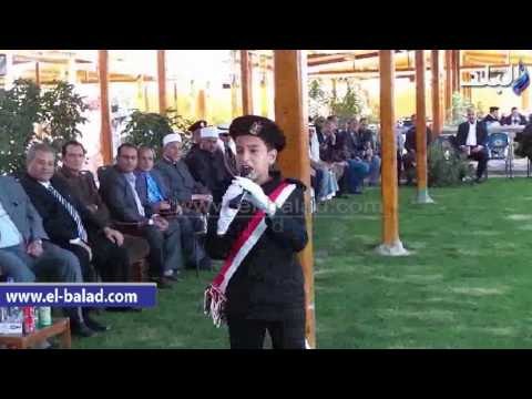 صدى البلد | طفل بـ زي عسكرى يبهر الحضور فى احتفالات الشرطة بجنوب سيناء