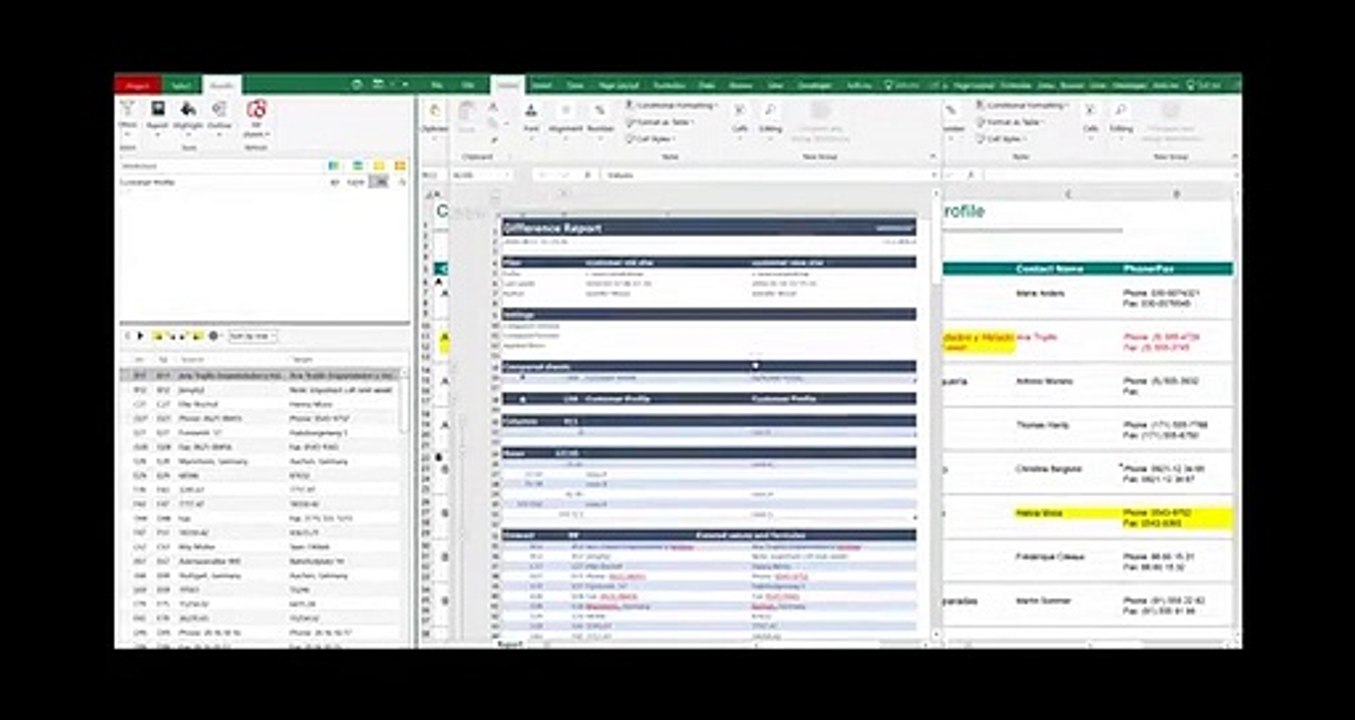 Create a Customized Difference Report - Synkronizer Excel Compare Tool