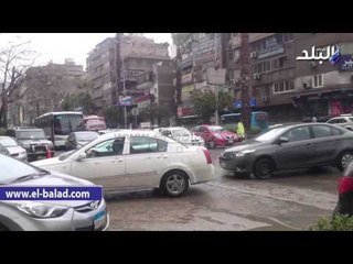 صدى البلد | الأمطار الغزيرة تعطل حركة المروربالقاهرة والجيزة ..والارصاد:الطقس السئ مستمرللجمعة
