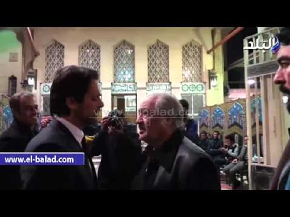 صدى البلد | سمير صبرى وسامح الصريطى فى عزاء فيروز