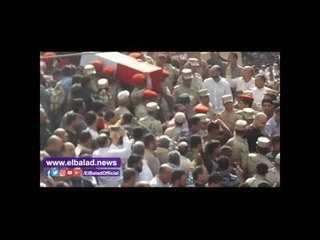 جنازة مهيبة للشهيد الرائد احمد ابو النجا بالمنصورة