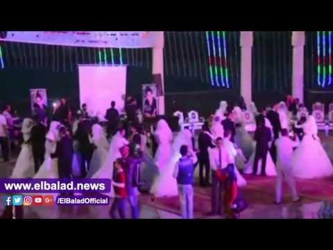 صدى البلد | محافظ المنيا يشهد حفل زفاف جماعي لـ 60 عريس وعروسة
