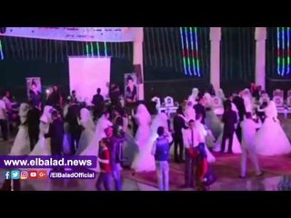 صدى البلد | محافظ المنيا يشهد حفل زفاف جماعي لـ 60 عريس وعروسة