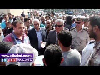 صدى البلد |مدير أمن البحيرة يتفقد مواقف دمنهور لمتابعة إلالتزام السائقين بالتعريفة