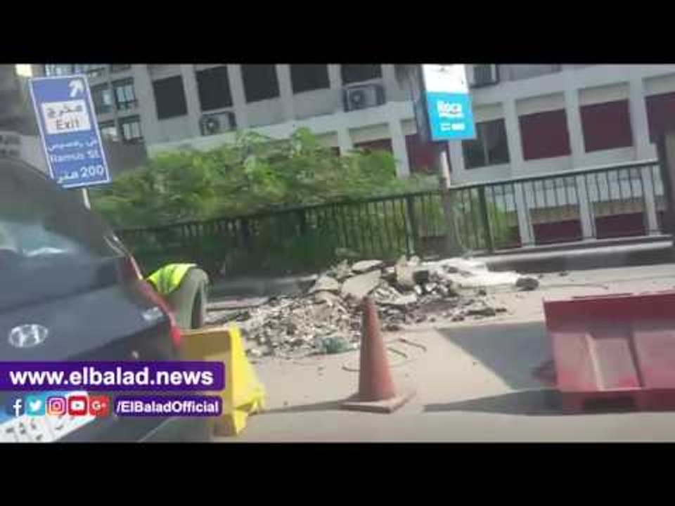 صدى البلد | إصلاحات كوبري أكتوبر تسبب في إزدحام مروري