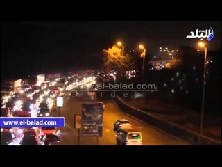 صدى البلد | إغلاق مطلع المقطم للقادم من الأوتوستراد وصلاح سالم بسبب سقوط كتل صخرية