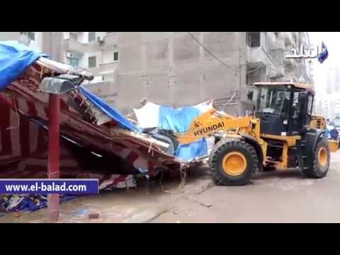 صدى البلد | حملة أمنية لإزالة الإشغالات بشارع القاهرة بالإسكندرية