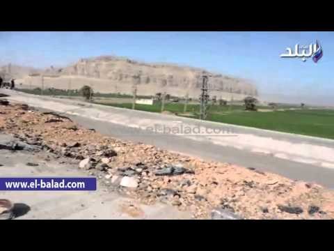 صدى البلد | بدء العمل في إصلاح كوبري جامعة سوهاج المنهار