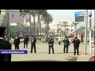 صدى البلد | موكب الرئيس السيسي لحظة وصوله البرلمان