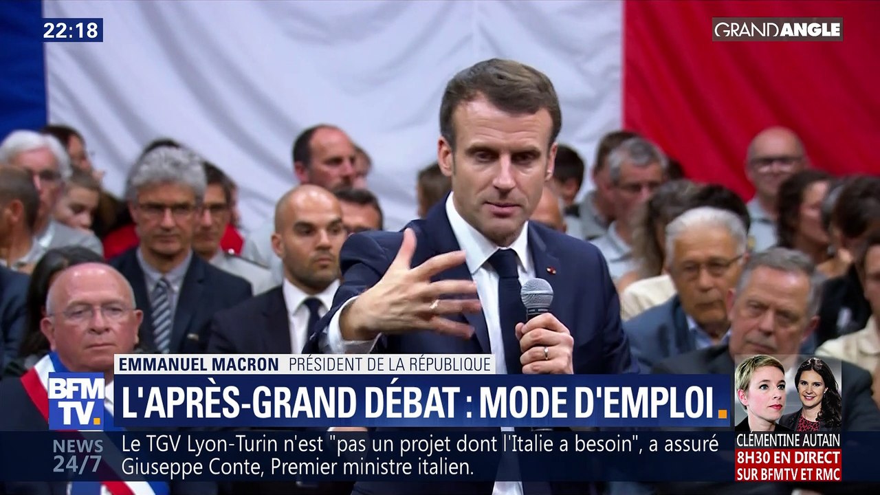Macron : "Apporter des réponses"