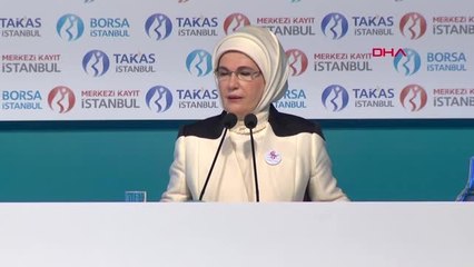 İstanbul- Emine Erdoğan Borsa İstanbul'daki Gong Töreninde Konuştu