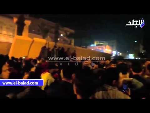 صدى البلد | تجمهر الأهالى أمام مديرية أمن القاهرة بعد مقتل سائق «توك توك» على يد أمين شرطة