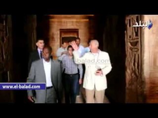 صدى البلد | محافظ أسوان يتفقد مواقع احتفالات تعامد الشمس بمدينة أبو سمبل السياحية