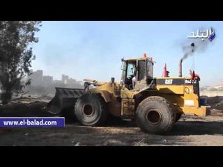 صدى البلد | "البيئة" تشن حملة لازالة روث الخيول بمزرعة الزهراء بعين شمس