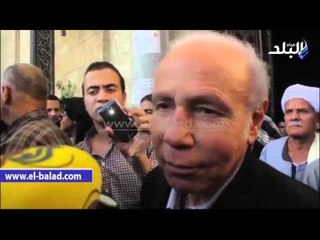 صدى البلد | صلاح دياب يشارك في جنازة "هيكل"
