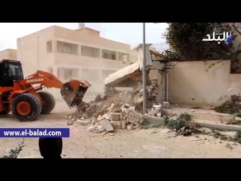 صدى البلد | إزالة 19 حالة تعد على أراضي الدولة بمطروح