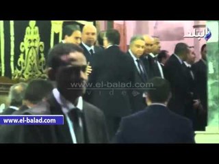 صدى البلد | وزير الكهرباء يصل عزاء  "هيكل"