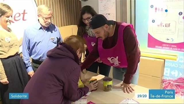 Matt Pokora mobilisé pour la collecte alimentaire des Restos du coeur