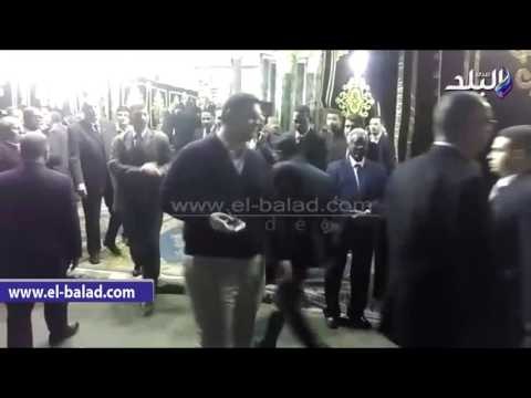 صدى البلد | حمدين وخالد علي يصلان عزاء هيكل