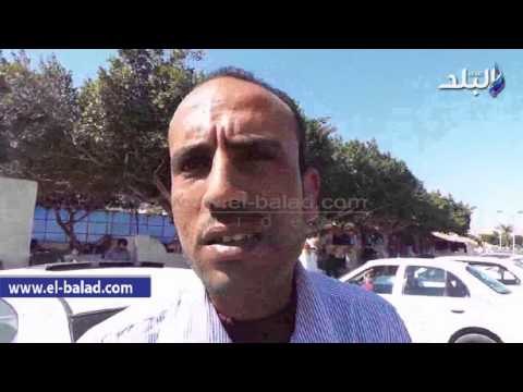 صدى البلد | وقفة احتجاجية لسائقى تاكسى طور سيناء